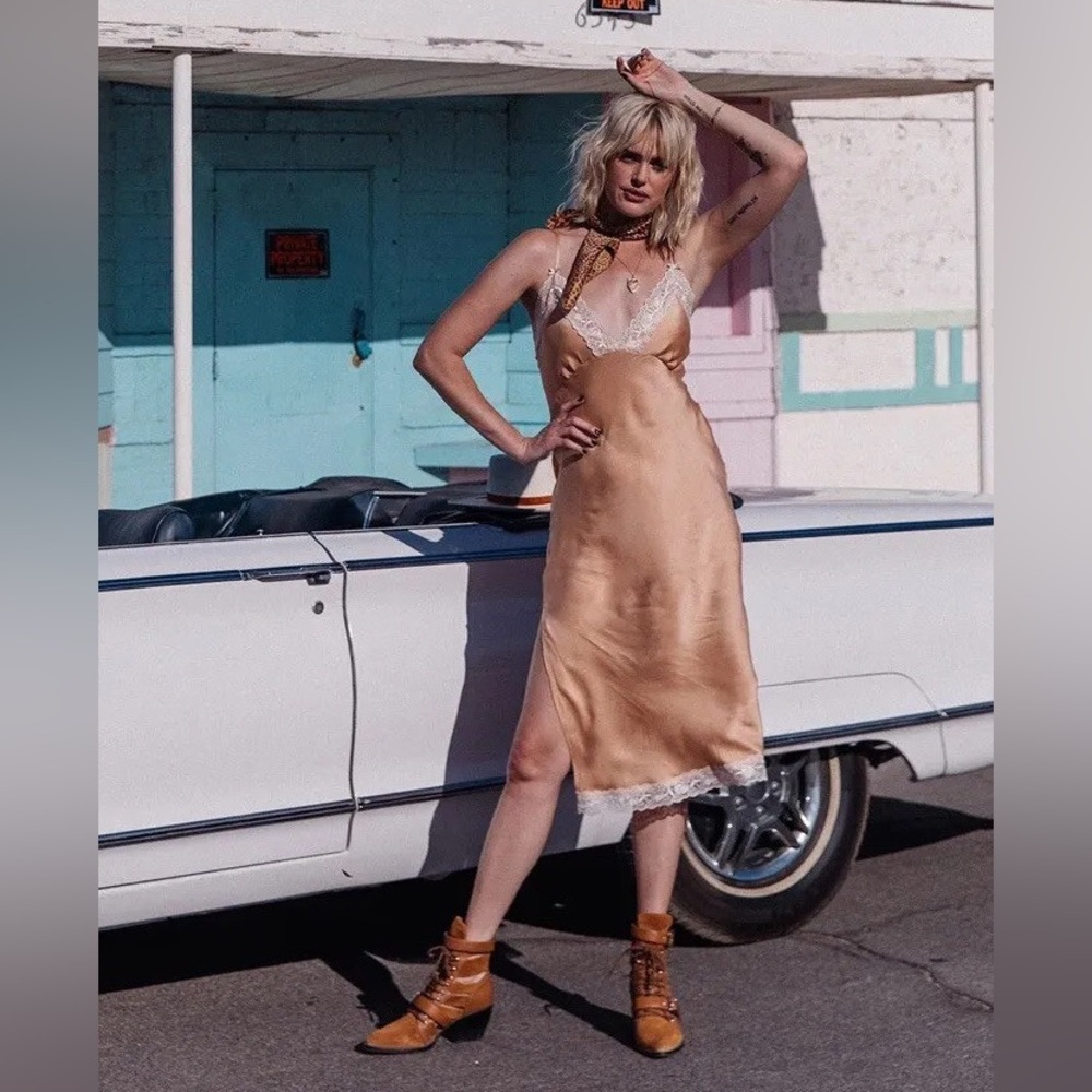 Spell and The Gypsy Wild Love Silk Slip Dress